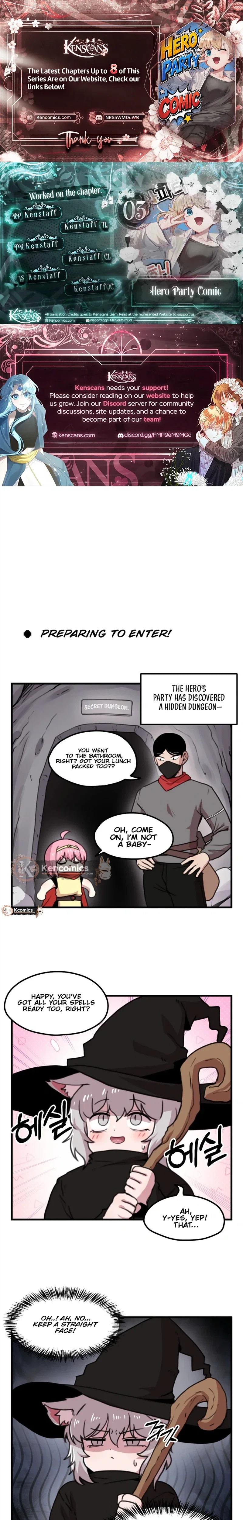 Hero Party Comic Chapter 3 Page 1