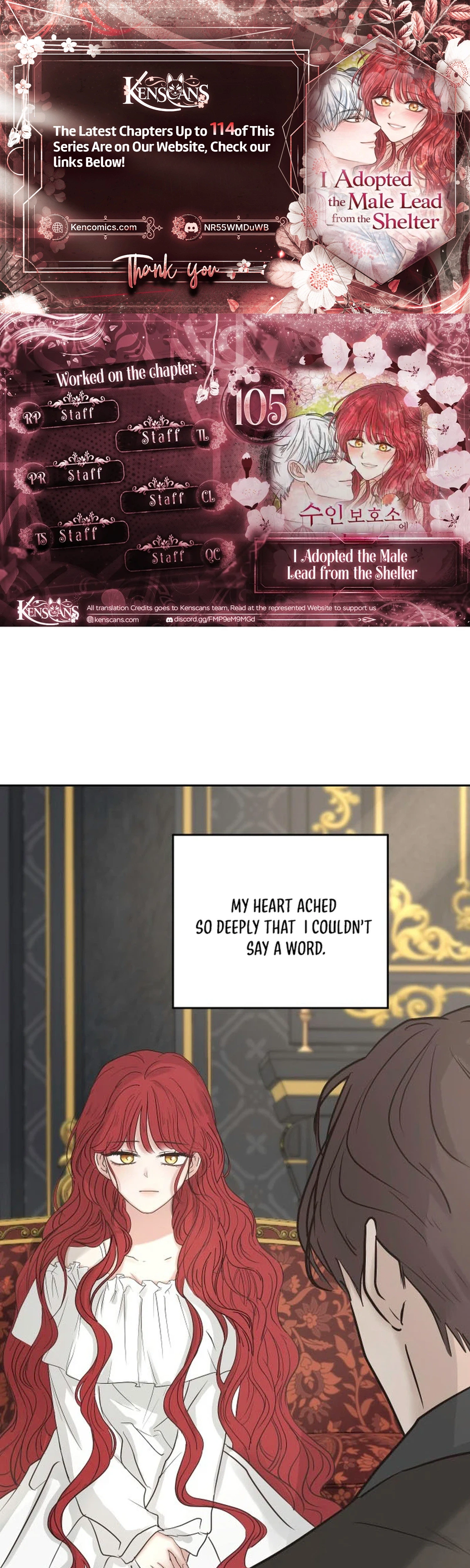 I Adopted the Male Lead from the Shelter Chapter 105 Page 1