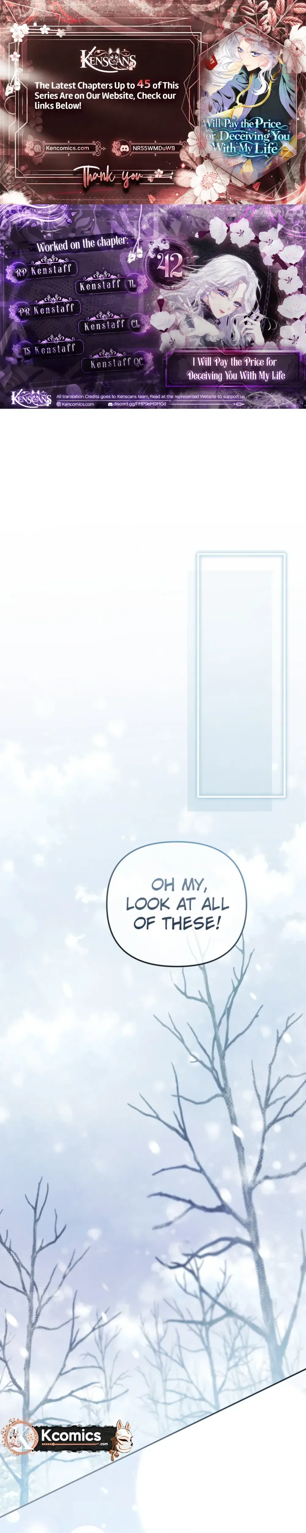 I Will Pay the Price for Deceiving You With My Life Chapter 42 Page 1