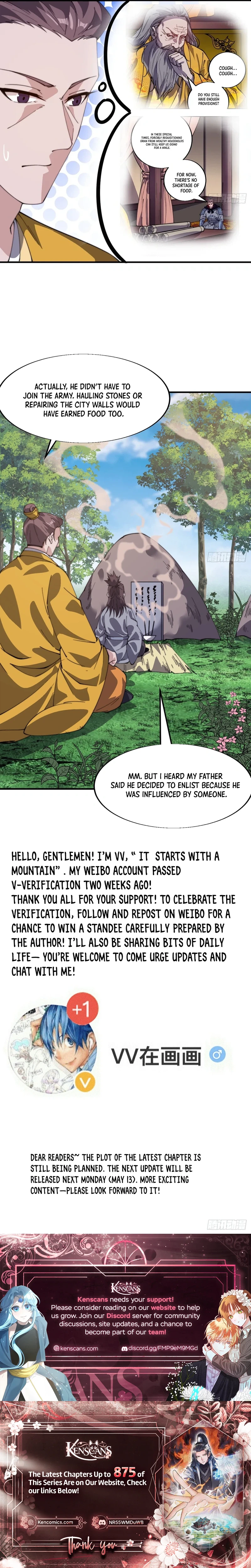 It Starts With a Mountain Chapter 843 Page 13