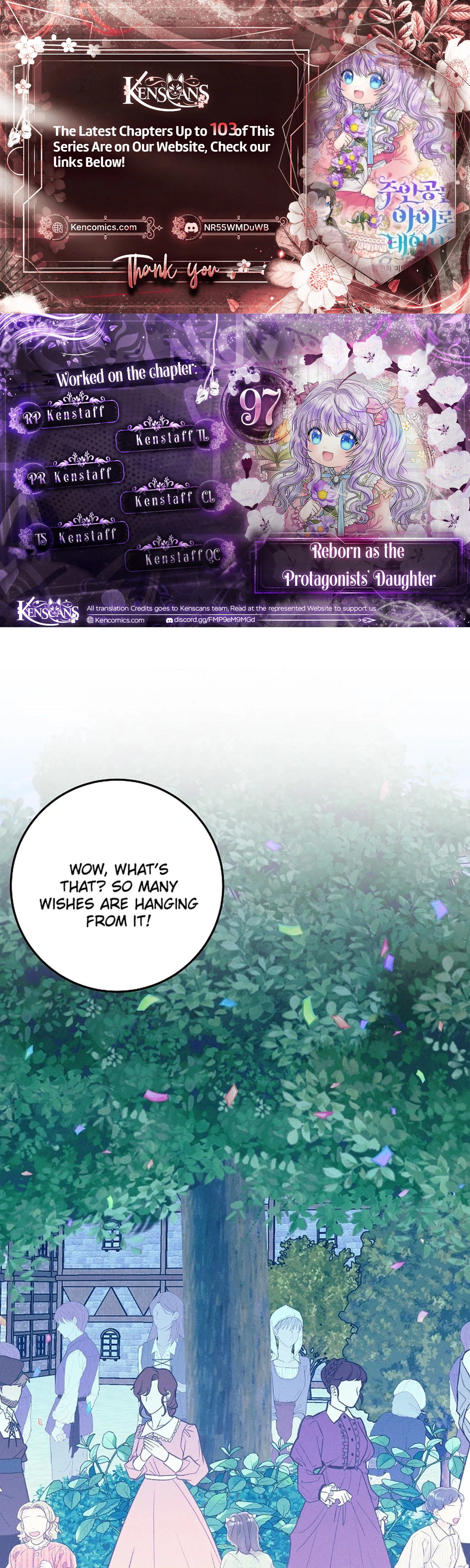 Reborn as the Protagonists' Daughter Chapter 97 Page 1