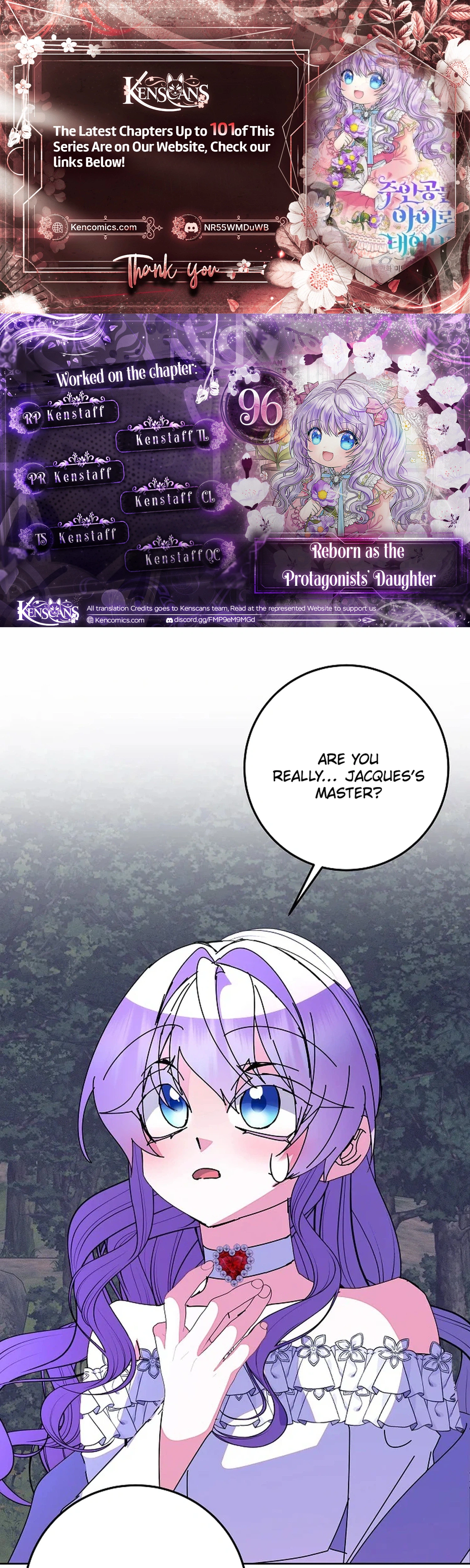 Reborn as the Protagonists' Daughter Chapter 96 Page 1