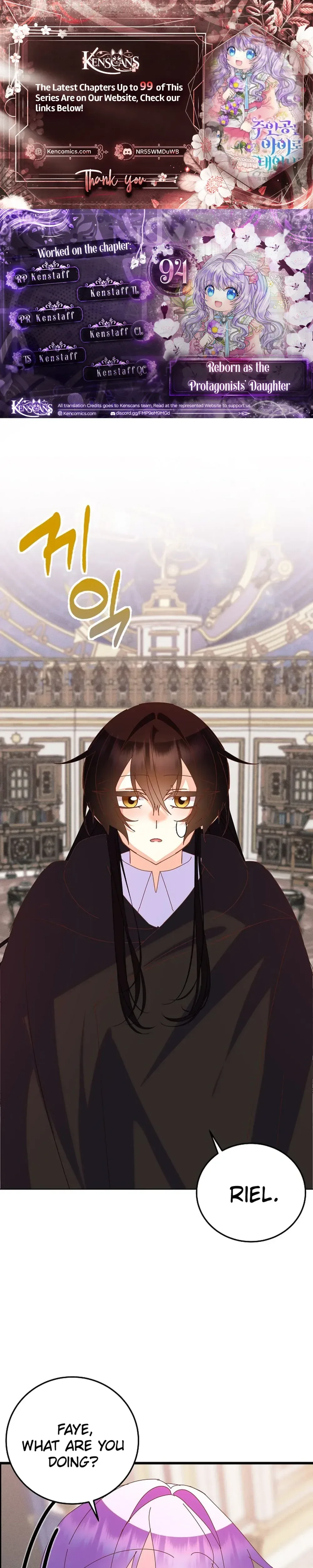 Reborn as the Protagonists' Daughter Chapter 94 Page 1