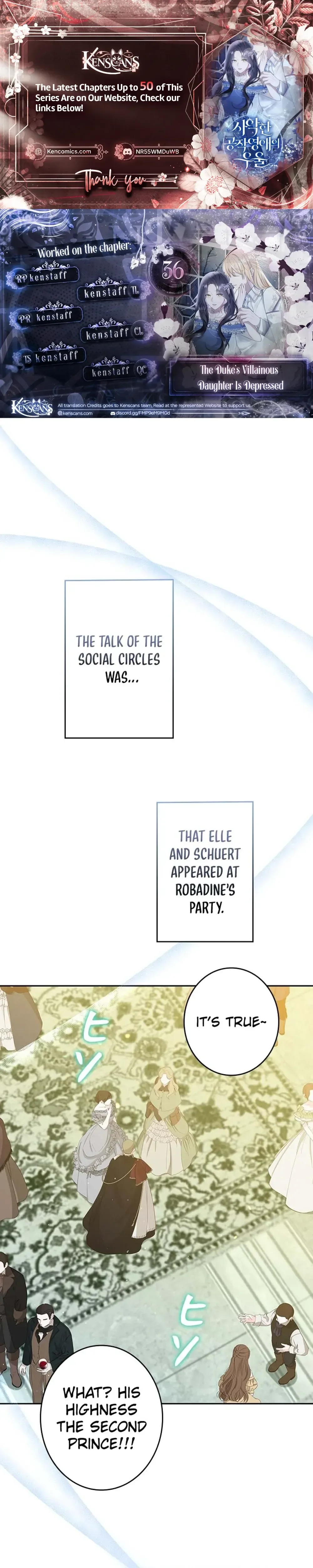 The Duke's Villainous Daughter Is Depressed Chapter 36 Page 1