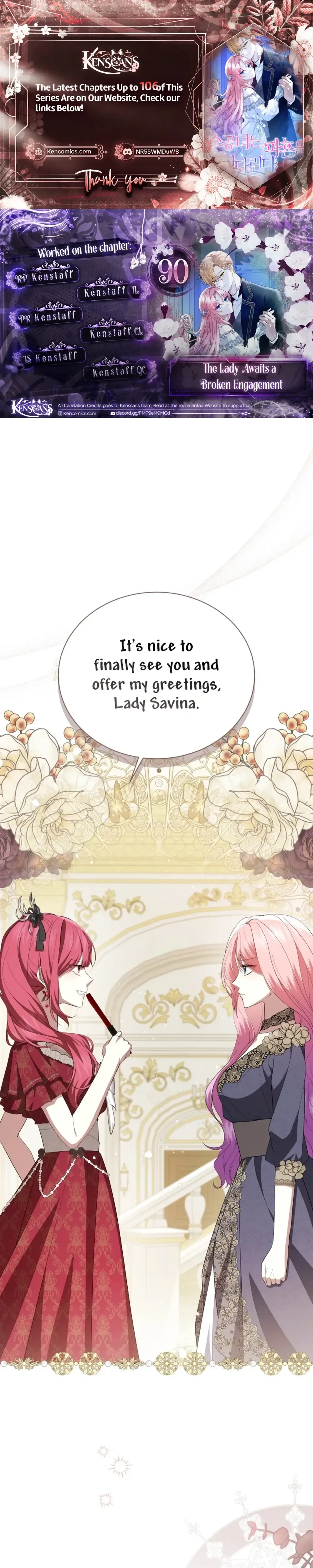 The Lady Awaits a Broken Engagement Chapter 90 Page 1