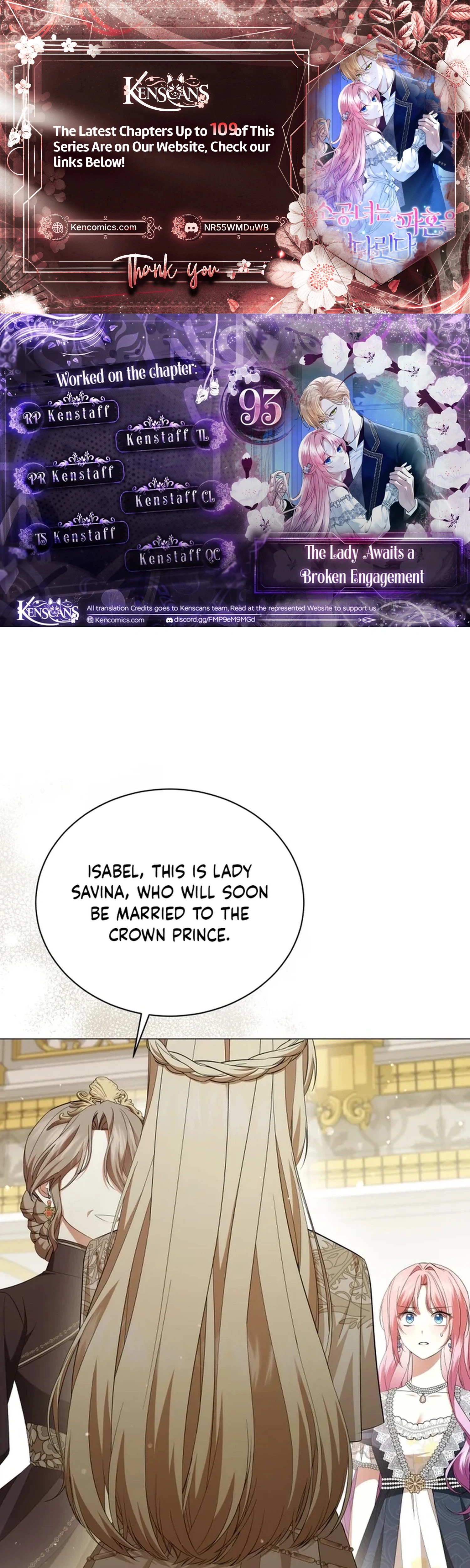The Lady Awaits a Broken Engagement Chapter 93 Page 1